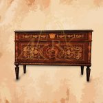 (Elizabeth Charlotte d’Orleans Buffet) Antique buffet dating back to Elizabeth Charlotte d’Orleans