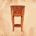 (royal tea table) A commode inspired by the ancient French civilization