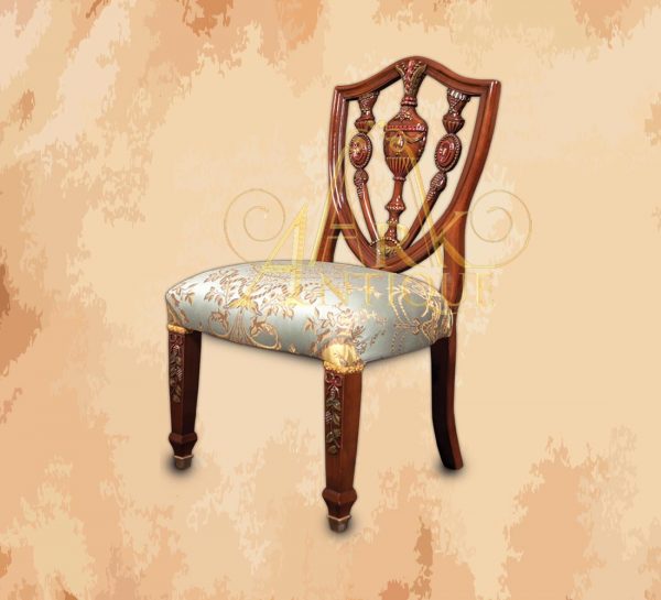 – Vintage 18th Century American Civilization Inspired Chair With High Density Sponge And High Quality Fabric  -Manufactured by the most skilled craftsmen in the handmade industry  -This element is inspired by American palaces and classic old American art  – This product is a special design inspired by American art and antiquity  – Natural wooden structure with the addition of all engraving works on wood resin and high-density sponge with suitable pieces of cloth with the possibility of making the product according to the customer’s desire and environmentally friendly paints