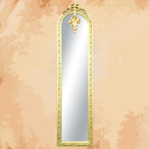 -A uniquely shaped woman inspired by French flower bouquets-Manufactured by the most skilled craftsmen in the handmade industry  -This element is inspired by French palaces and classic old French art  – This product is a special design inspired by French art and antiquity  – A cheerful and elegant mirror that gives the feeling of being in a French palace from the eighteenth century  -size 165 x 40 Natural wooden structure with the addition of all the engraving work on the wood material resin and mirror 4 mm One of the finest types of mirrors with high quality and environmentally friendly paints