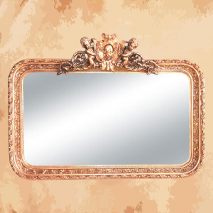 – Luxuriously mirrored and luxuriously carved for two kings of French heritage  -Manufactured by the most skilled craftsmen in the handmade industry  -This element is inspired by French palaces and classic old French art  – This product is a special design inspired by French art and antiquity  – A cheerful and elegant mirror that gives the feeling of being in a French palace from the eighteenth century  -size 210 x 80 Natural wooden structure with the addition of all the engraving work on the wood material resin and mirror 4 mm One of the finest types of mirrors with high quality and environmentally friendly paints