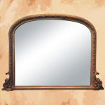(Bronze Age mirror) Rectangular mirror with a bow at the top with a unique design and unique color 105 x 135